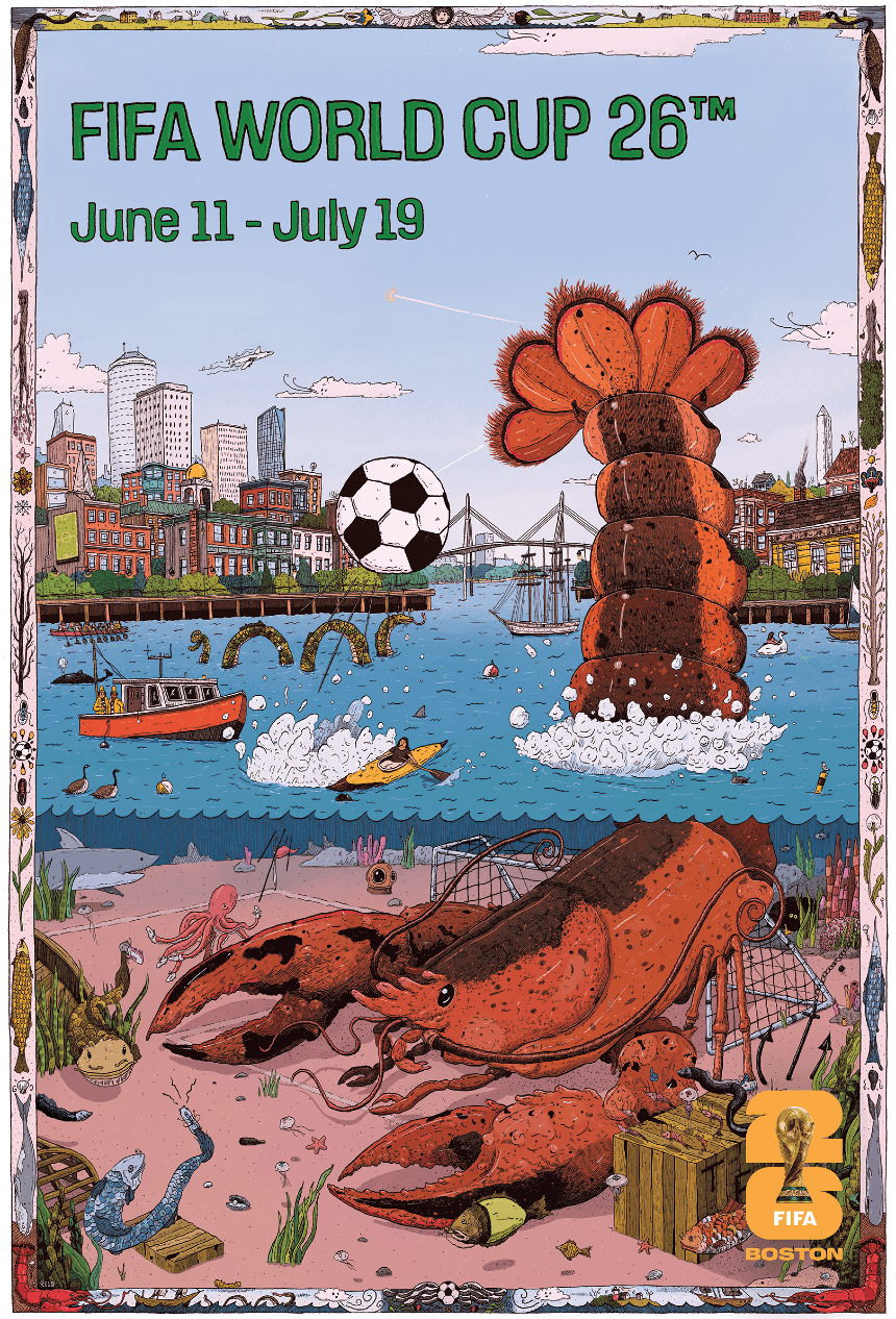 Boston FIFA World Cup 26 poster