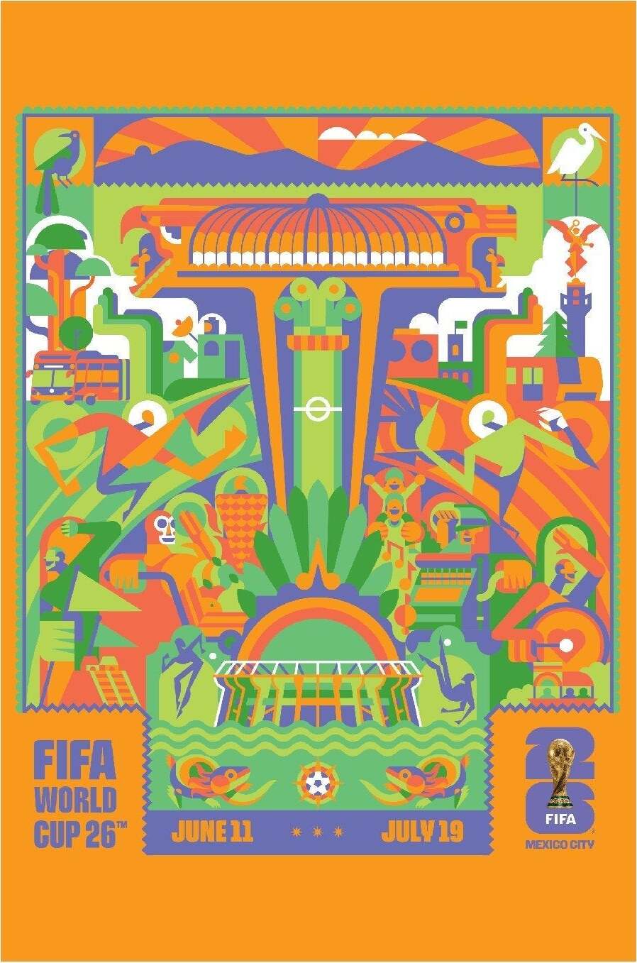 Mexico City FIFA World Cup 26 poster
