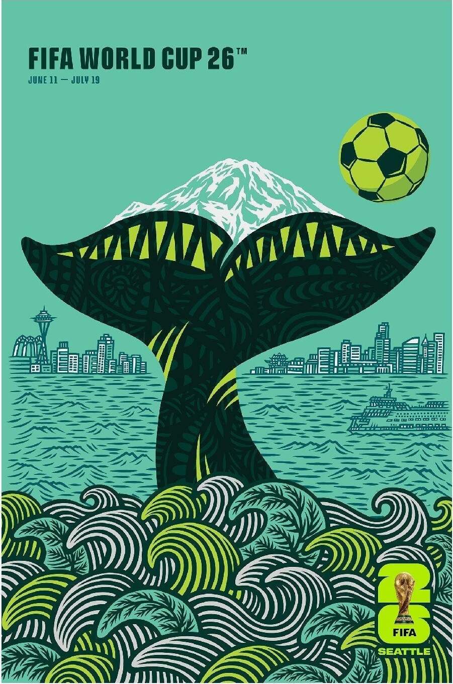 Seattle FIFA World Cup 26 poster