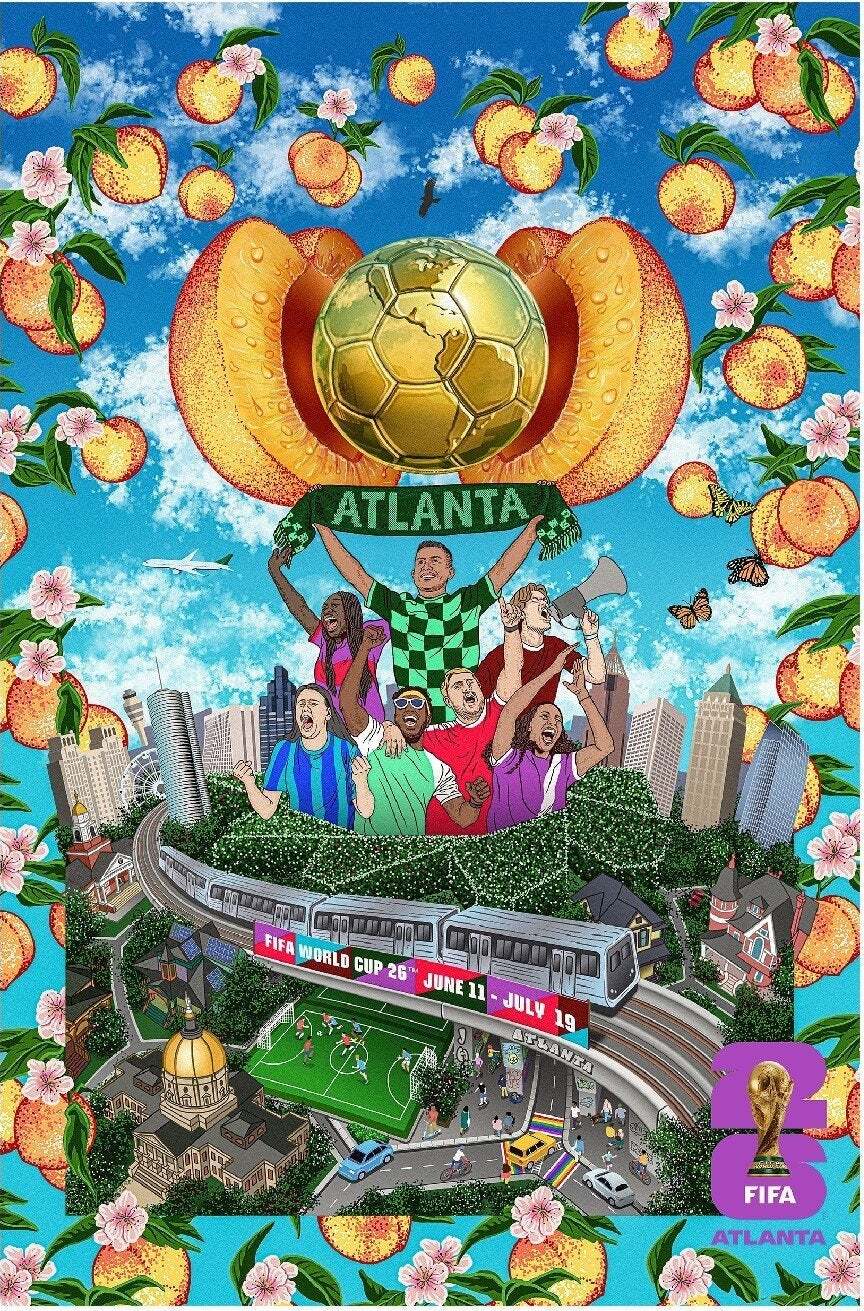 Atlanta FIFA World Cup 26 poster