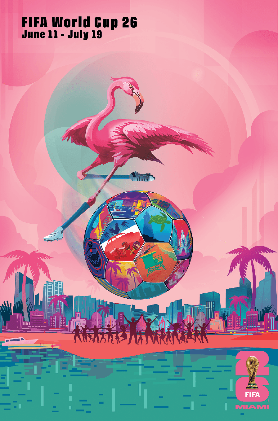 Miami FIFA World Cup 26 poster